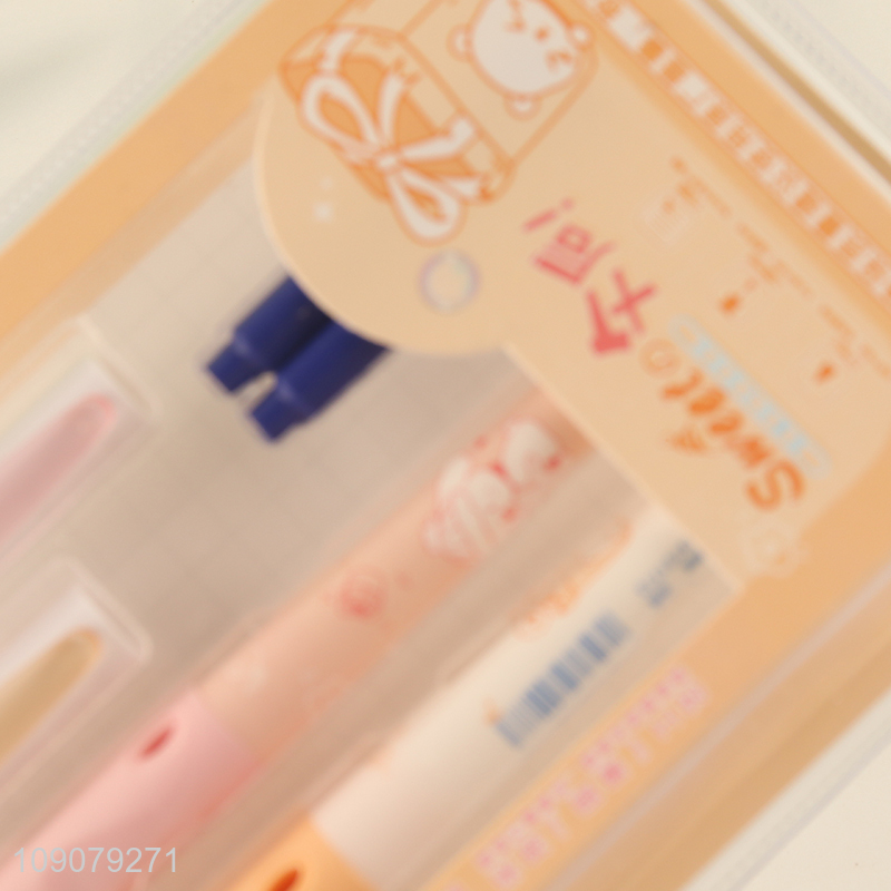 Good selling school students stationery heat-sensitive erasable fountain pen set