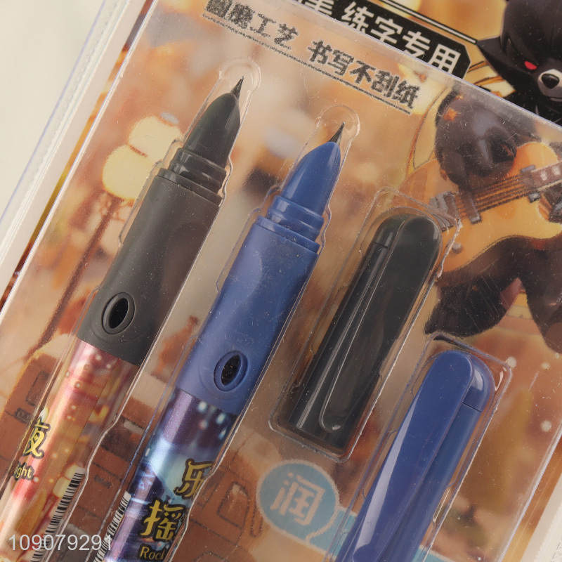 Low price school office stationery heat-sensitive erasable fountain pen set