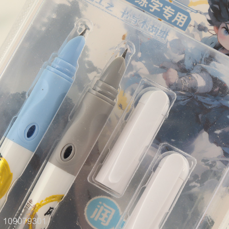 Wholesale from chins school students heat-sensitive erasable fountain pen set for stationery