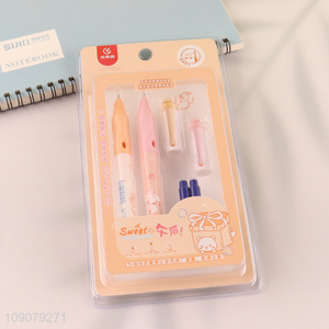 Good selling school students stationery heat-sensitive erasable fountain pen set