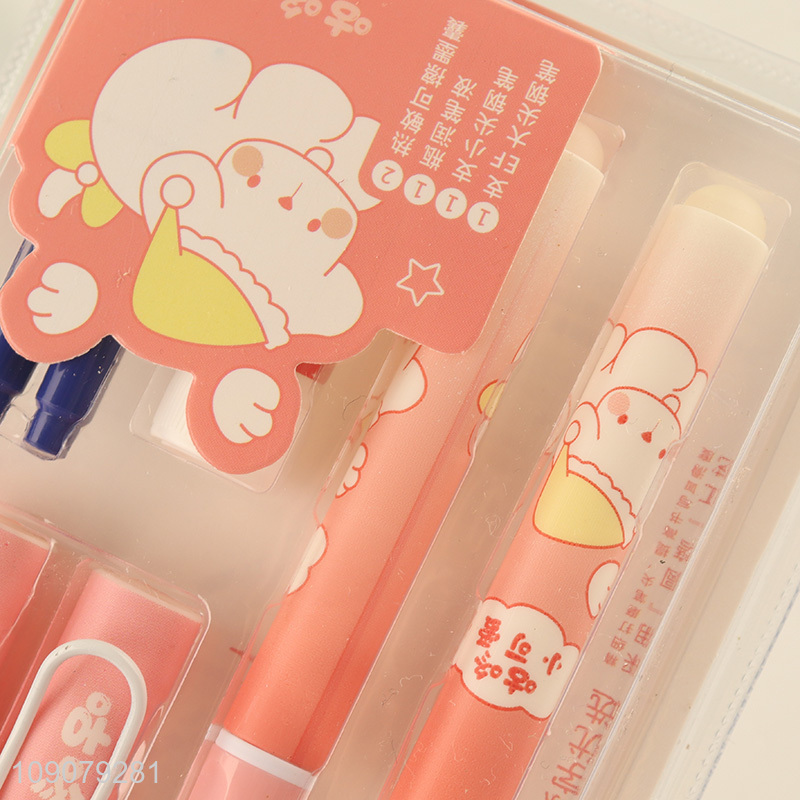 Factory direct sale multicolor 2pcs students writing pen fountain pen set