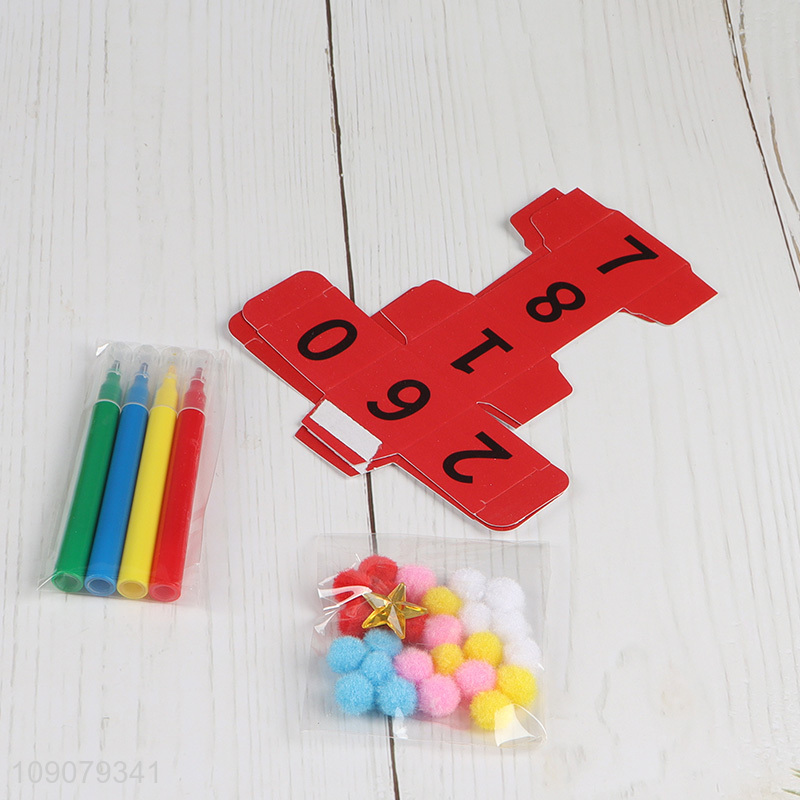 Hot Selling Christmas DIY Coloring Wooden Craft Kit Wooden Christmas Decoration