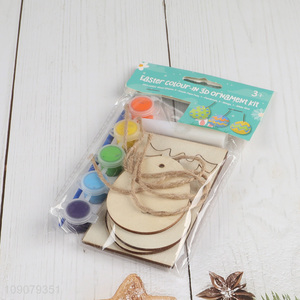 Good Quality Easter DIY Coloring <em>Wooden</em> <em>Craft</em> Kit Easter Hanging Ornaments