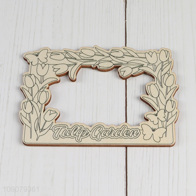 New Arrival Wooden Tulip Garden Craft Kit DIY Coloring Wooden Craft Kit