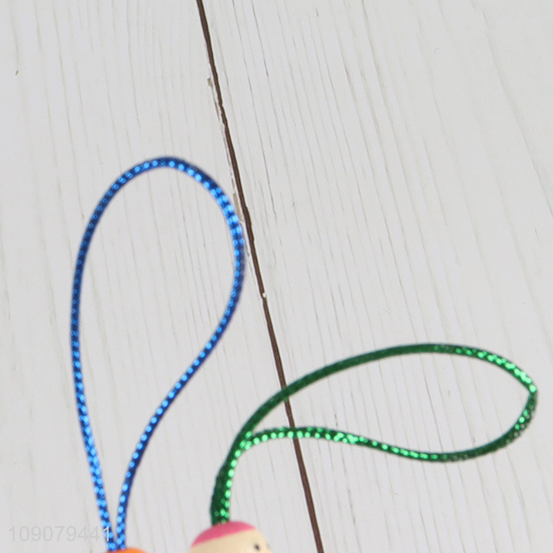 New Product 4 Pieces Cute Wooden Doll Hanging Ornaments Wooden Crafts