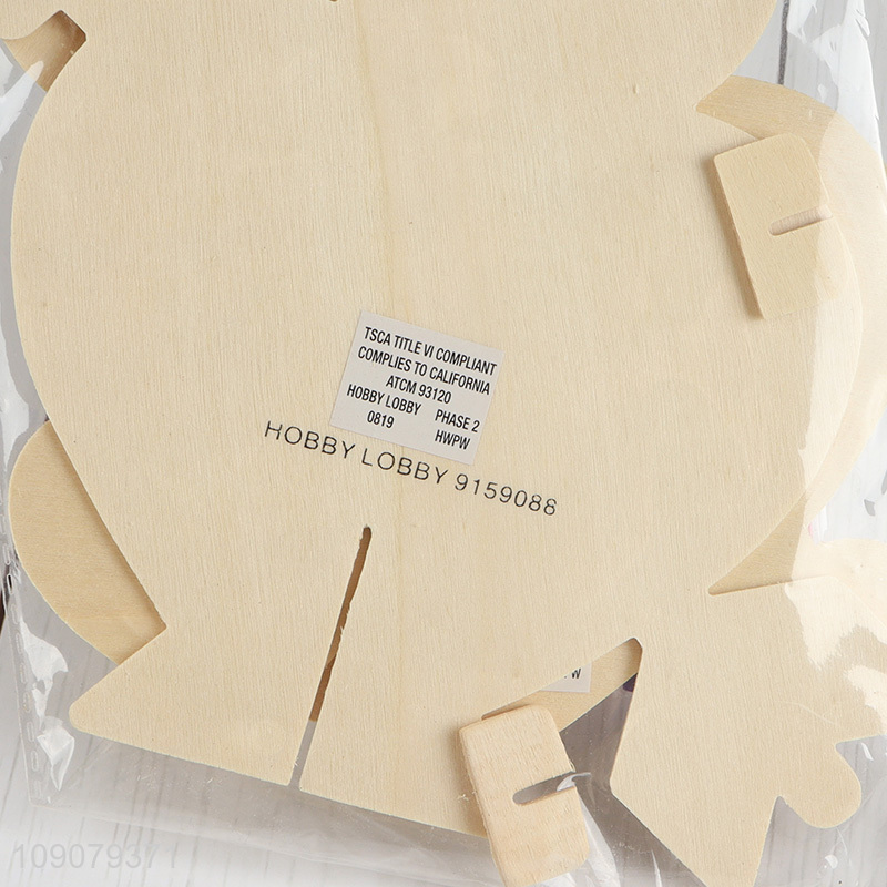 Factory Supply Valentines DIY Coloring Wooden Craft Kit for Home Decoration