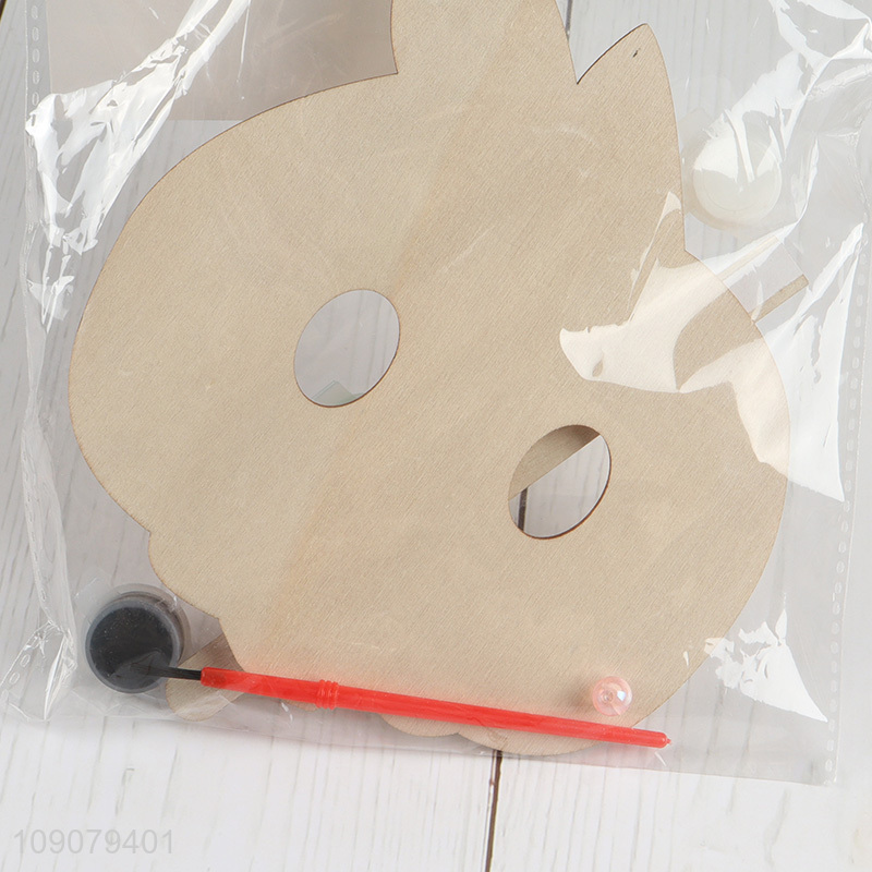 High Quality Halloween DIY Coloring Wooden Craft Kit Halloween Party Decoration