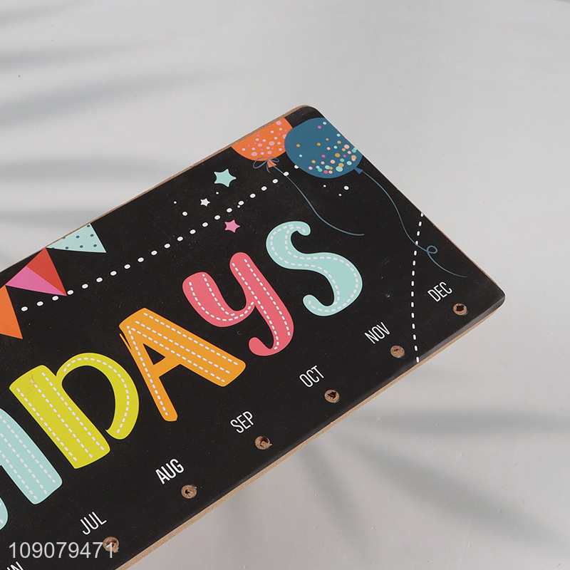 Online Wholesale Birthday Wall Hanging Sign Wooden Birthday Hanging Decor
