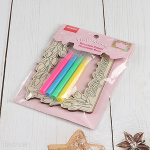 New Arrival <em>Wooden</em> Tulip Garden <em>Craft</em> Kit DIY Coloring <em>Wooden</em> <em>Craft</em> Kit