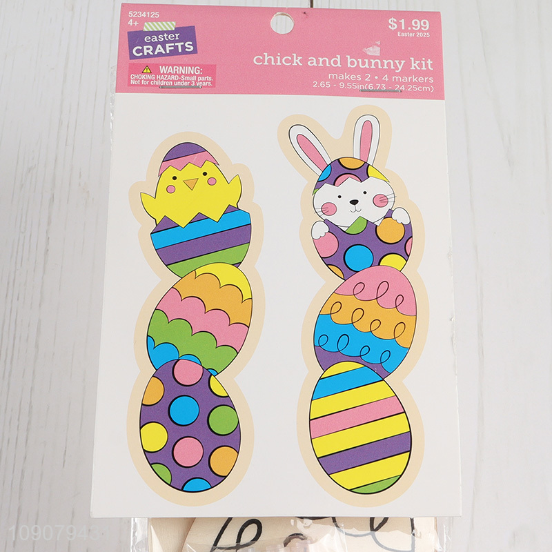 Online Wholesale Easter DIY Coloring Wooden Craft Kit Easter Home Ornaments