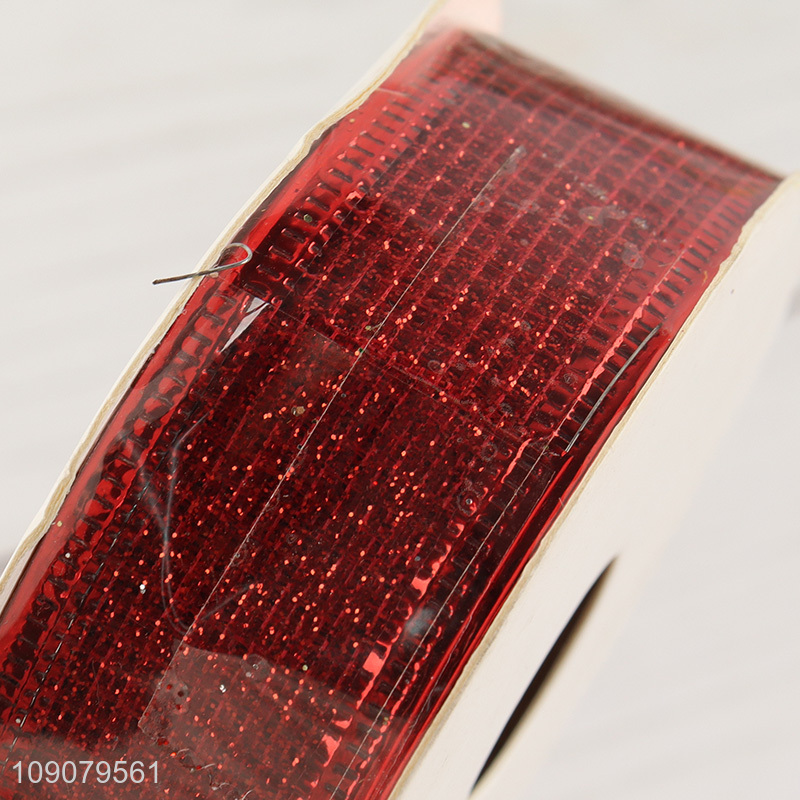 Factory price polyester christmas gifts packaging ribbon wrapping ribbon