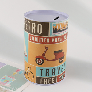 Top products tinplate children money box coin bank for sale