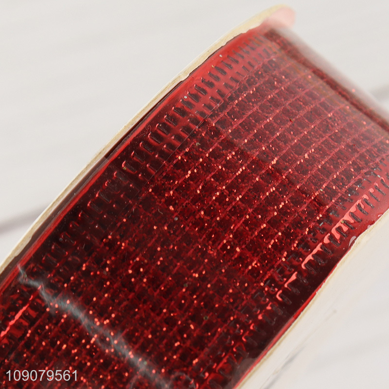 Factory price polyester christmas gifts packaging ribbon wrapping ribbon