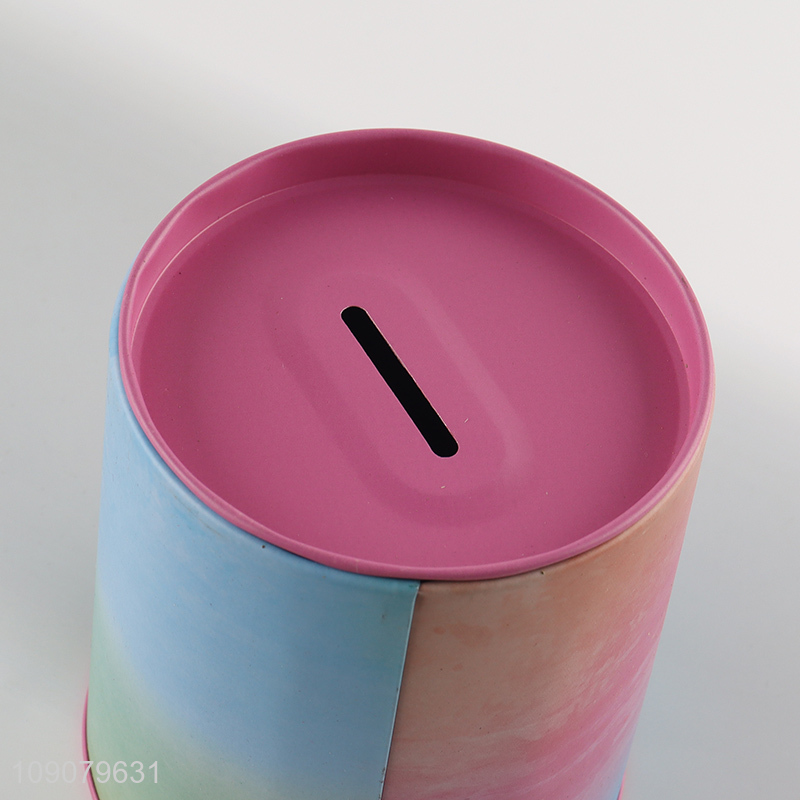 Factory price tinplate kids money box coin bank for sale