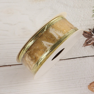 Popular products golden decorative gifts wrapping ribbon packaging ribbon