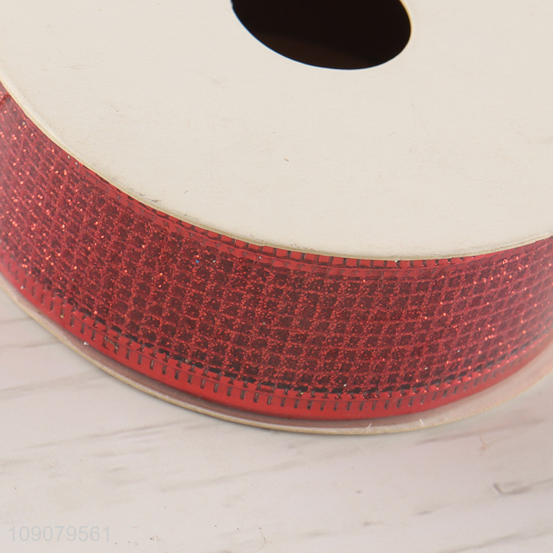Factory price polyester christmas gifts packaging ribbon wrapping ribbon