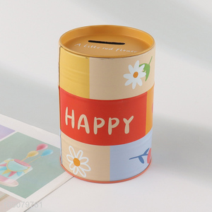 Factory supply tinplate money box coin bank for children