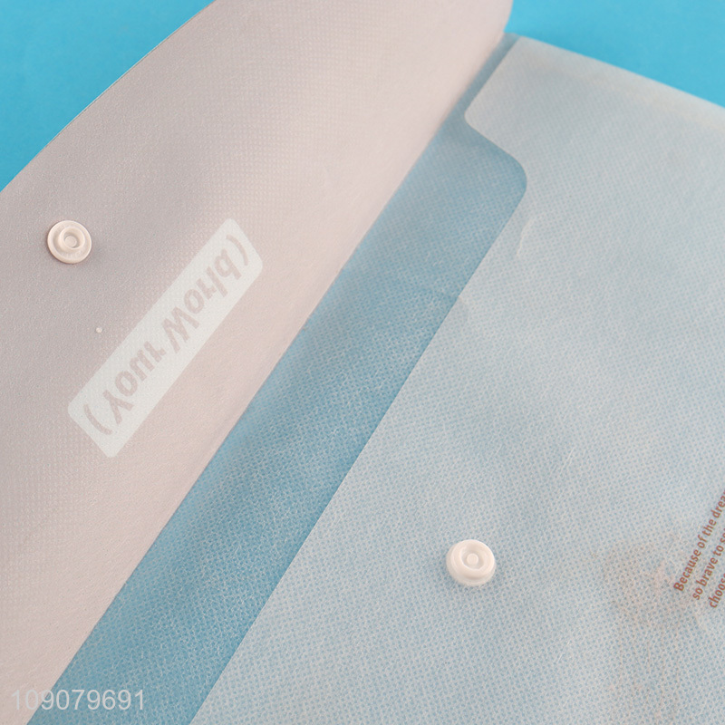 New arrival school office supplies portable pp file bag for sale