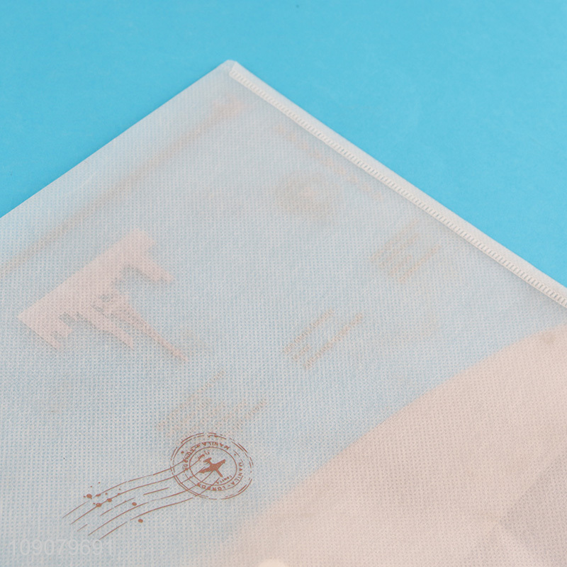 New arrival school office supplies portable pp file bag for sale