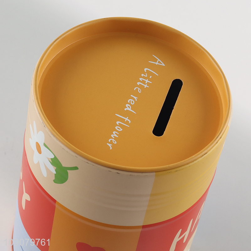 Factory supply tinplate money box coin bank for children