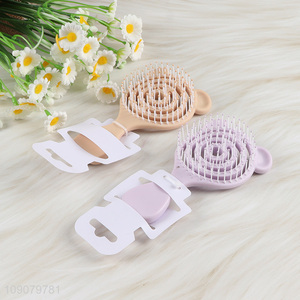 China Wholesale Vented Hair Brush Hollowed Out Comb Detangling Hair Comb