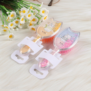 New Arrival ABS Handle Quicksand Massage Hair Comb for All Hair Types