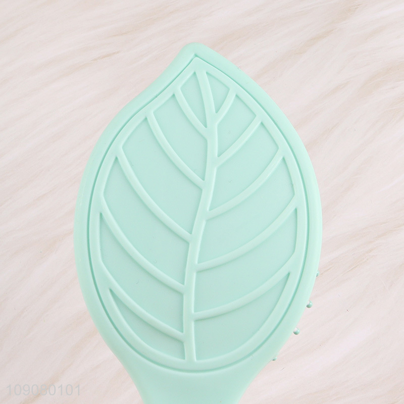 Wholesale Creative Leaf Shaped Air Cushion Hair Brush Detangling Comb