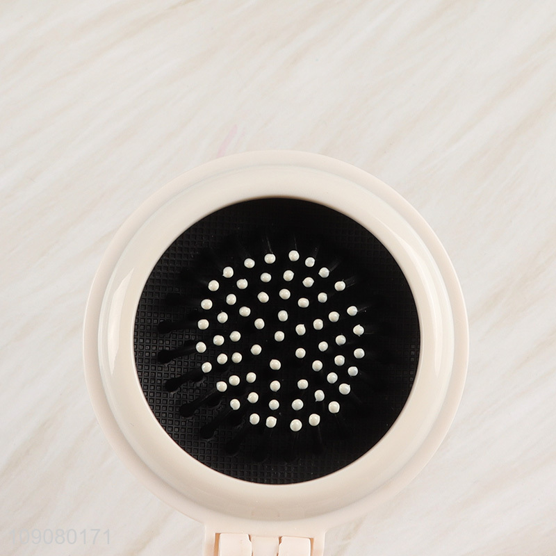 Online Wholesale Cute Pocket Hair Comb Folding Airbag Comb with Mirror