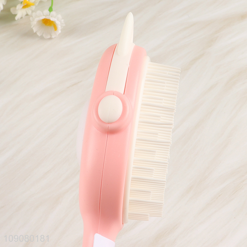 Wholesale Cute Massage Comb Plastic Hair Brush Pain Free Detangling Comb