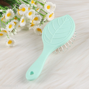 Wholesale Creative Leaf Shaped Air Cushion Hair Brush Detangling Comb