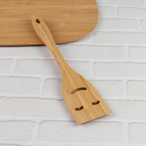 Online Wholesale Natural Bamboo Slotted Spatula Bamboo Kitchen Utensils
