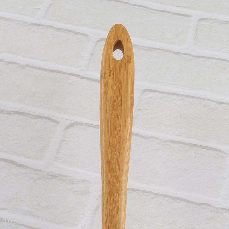 Factory Price Natural Bamboo Slotted Spoon Bamboo Cooking Utensils