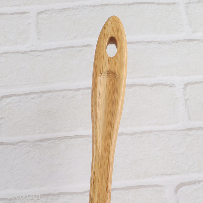 Online Wholesale Natural Bamboo Slotted Spatula Bamboo Kitchen Utensils