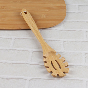 High Quality Natural Bamboo Spaghetti Server Bamboo Pasta Spoon