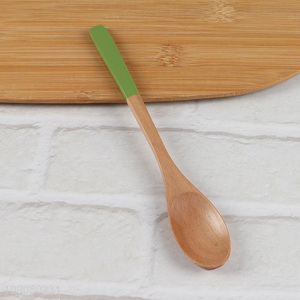 New Arrival Natural Bamboo Spoons Soup Spoon for Mixing Stirring