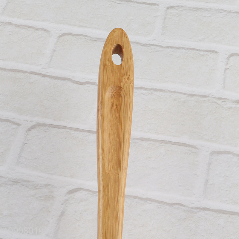 Factory Price Natural Bamboo Slotted Spoon Bamboo Cooking Utensils