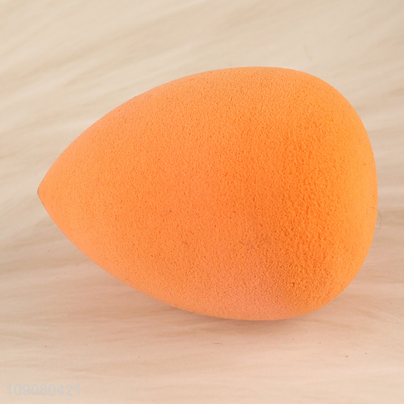 Top selling egg shaped soft washable makeup puff cosmetic puff wholesale