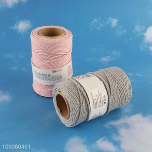 Wholesale From China Hand-braided Diy Cotton Colored Cotton Rope