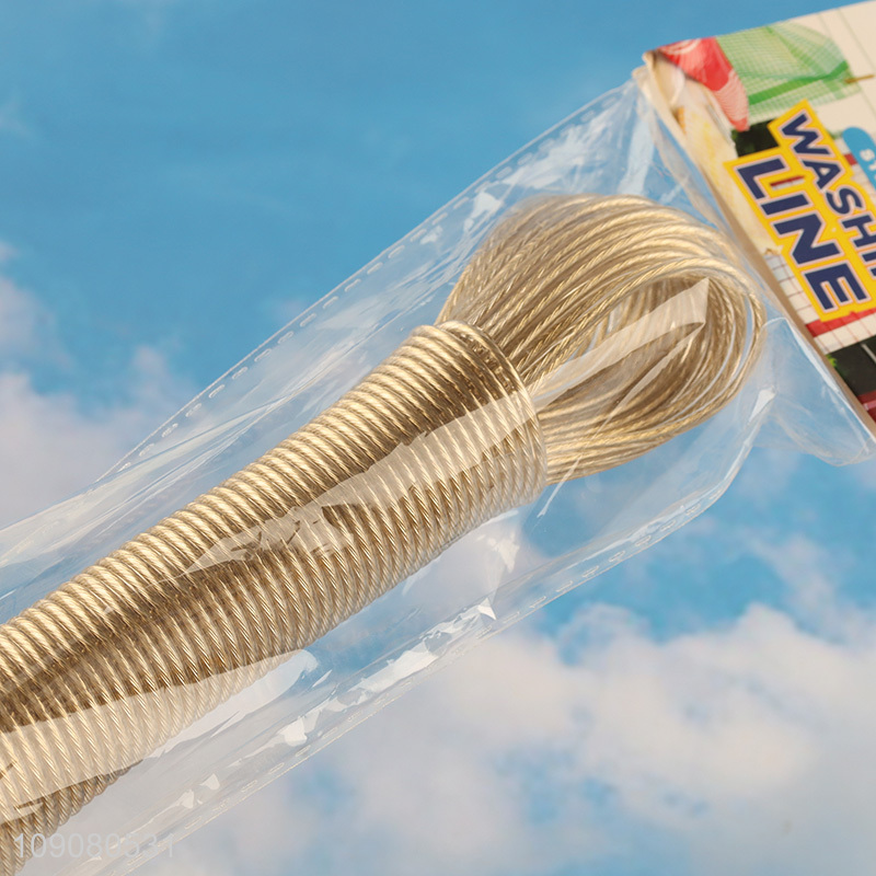 Online wholesale heavy duty household steel core washing line clothesline