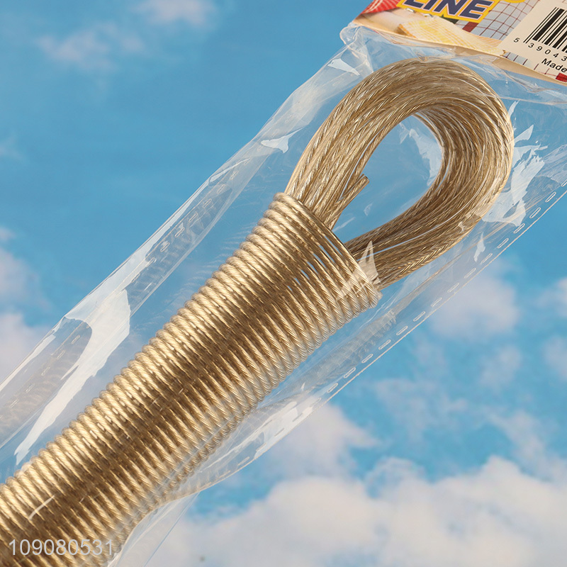 Online wholesale heavy duty household steel core washing line clothesline