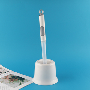 Hot selling bathroom accessories plastic toilet brush with holder