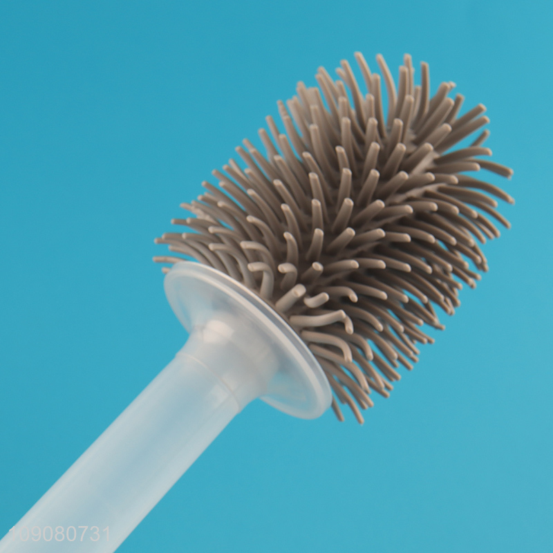 Hot selling bathroom accessories plastic toilet brush with holder