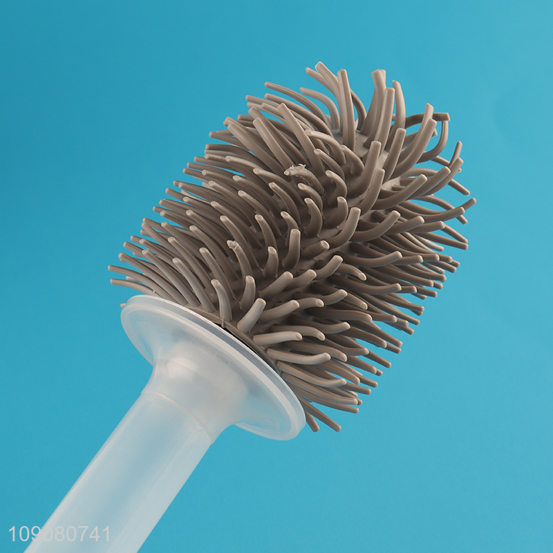 Top products household bathroom accessories plastic toilet brush set with holder
