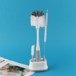 Factory price household cleaning supplies cup bottle brush straw brush set