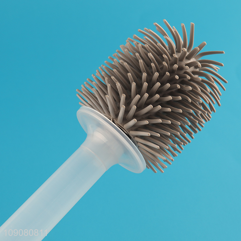 Good selling quick dry bathroom cleaning brush toilet brush set with holder