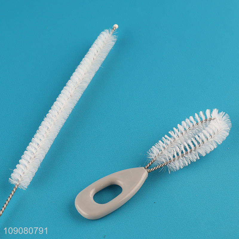 Most popular 3pcs household kitchen cleaning supplies cup brush straw brush set