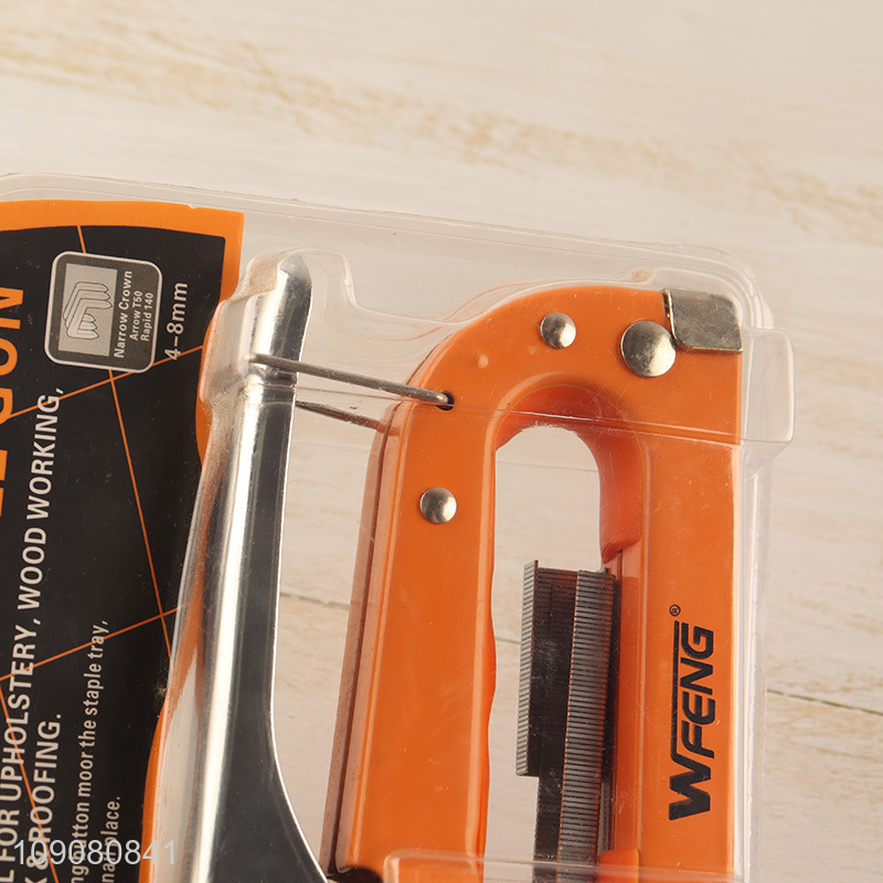 China factory professional wood working 4-8mm staple gun for sale