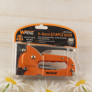 China factory professional wood working 4-8mm staple gun for sale