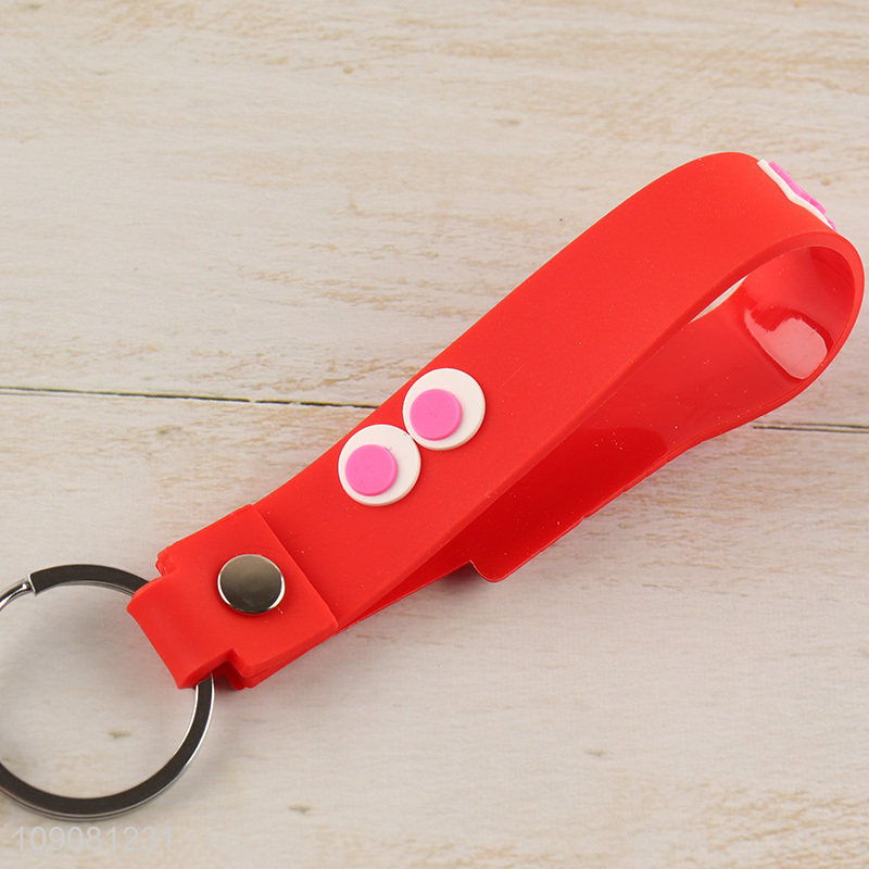 China factory multicolor silicone game machine pendant keychain for sale