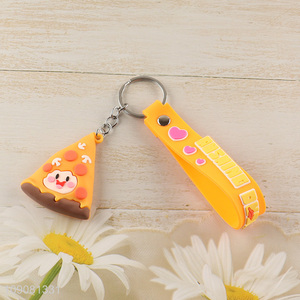 Factory direct sale cartoon portable silicone pendant keychain for gifts